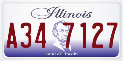 IL license plate A347127