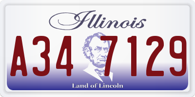 IL license plate A347129