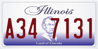 IL license plate A347131
