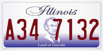 IL license plate A347132