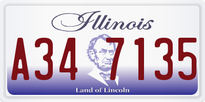 IL license plate A347135