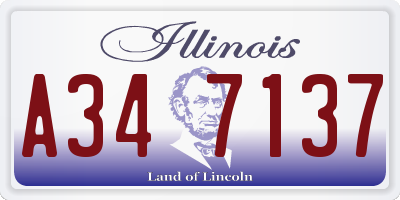 IL license plate A347137