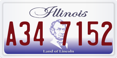 IL license plate A347152