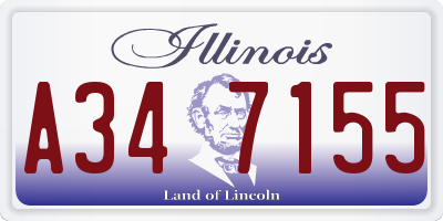 IL license plate A347155