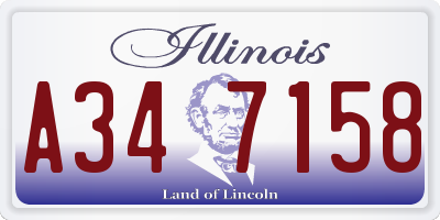 IL license plate A347158
