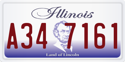 IL license plate A347161