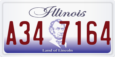 IL license plate A347164
