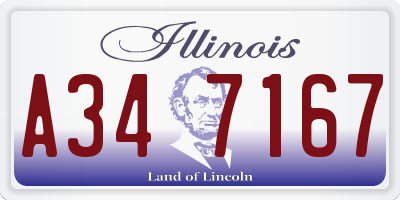 IL license plate A347167