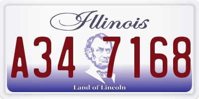 IL license plate A347168