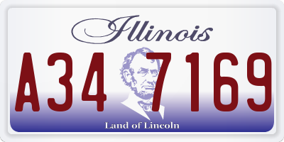 IL license plate A347169