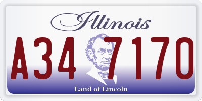 IL license plate A347170
