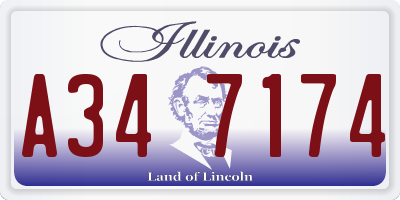 IL license plate A347174