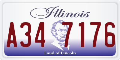 IL license plate A347176