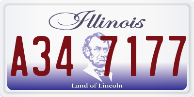 IL license plate A347177