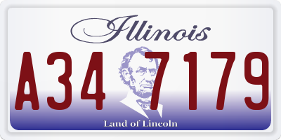 IL license plate A347179