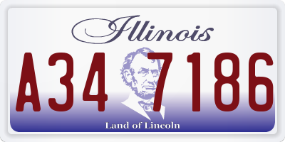 IL license plate A347186