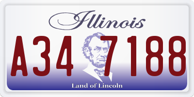 IL license plate A347188