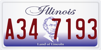 IL license plate A347193