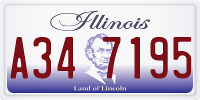 IL license plate A347195