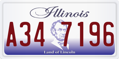 IL license plate A347196
