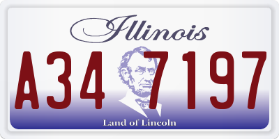 IL license plate A347197