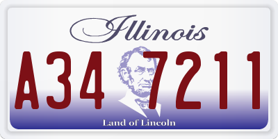 IL license plate A347211