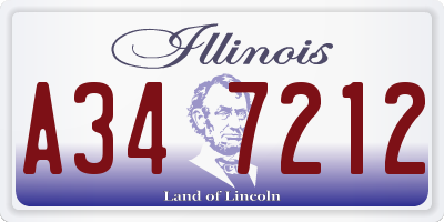 IL license plate A347212