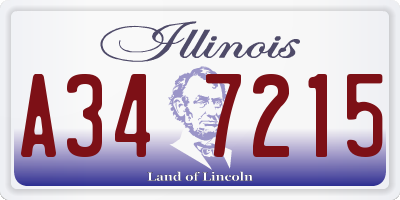 IL license plate A347215