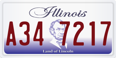 IL license plate A347217