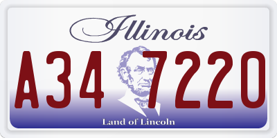 IL license plate A347220