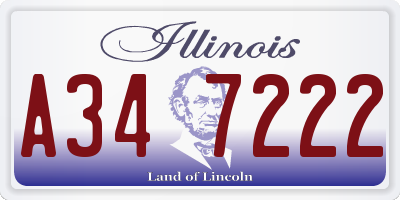 IL license plate A347222