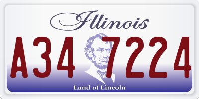 IL license plate A347224