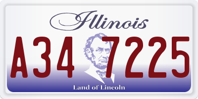 IL license plate A347225