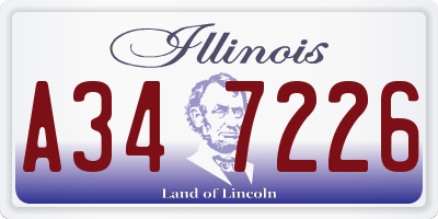 IL license plate A347226
