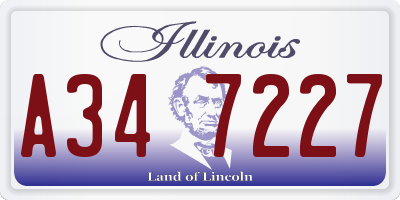 IL license plate A347227