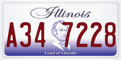 IL license plate A347228