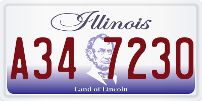 IL license plate A347230