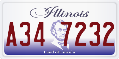 IL license plate A347232