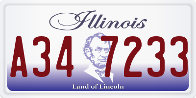 IL license plate A347233