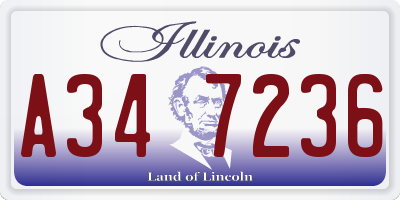 IL license plate A347236