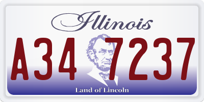 IL license plate A347237