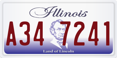 IL license plate A347241