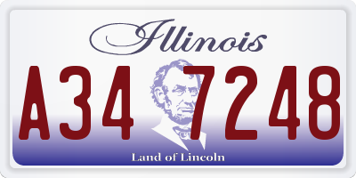 IL license plate A347248