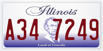 IL license plate A347249