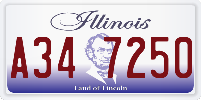 IL license plate A347250