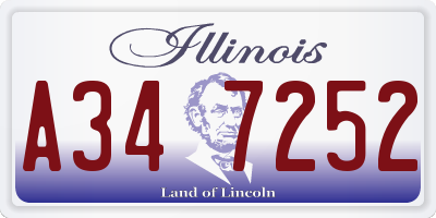 IL license plate A347252