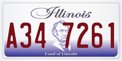 IL license plate A347261