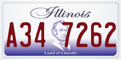 IL license plate A347262
