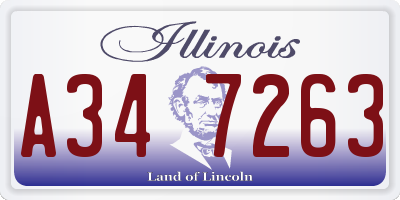 IL license plate A347263
