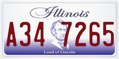 IL license plate A347265